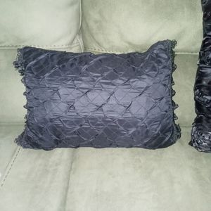 Black accent pillow